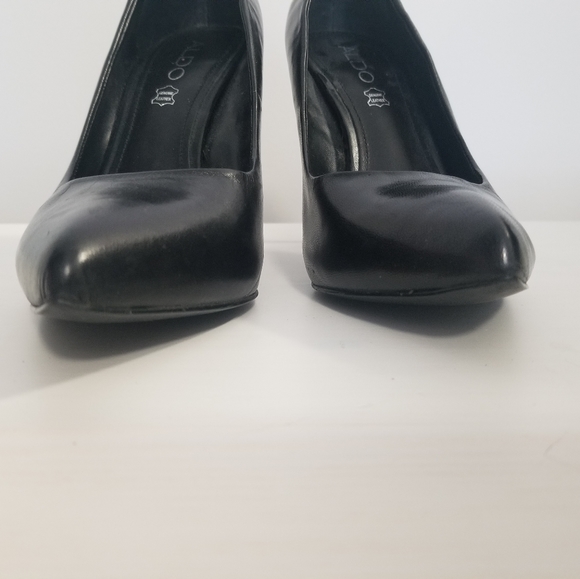 ALDO black Stessy heels size 7 - Picture 2 of 3